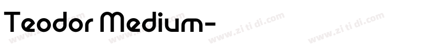 Teodor Medium字体转换